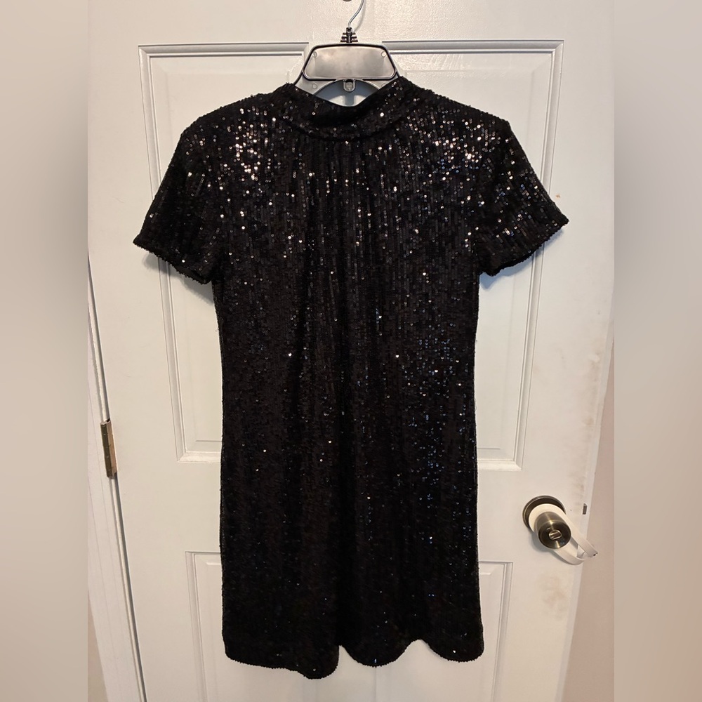 Cece’s women’s black sequin dress, size Small.